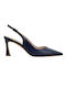 Fardoulis Leather Blue Heels