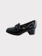 Plato Patent Leather Black Heels