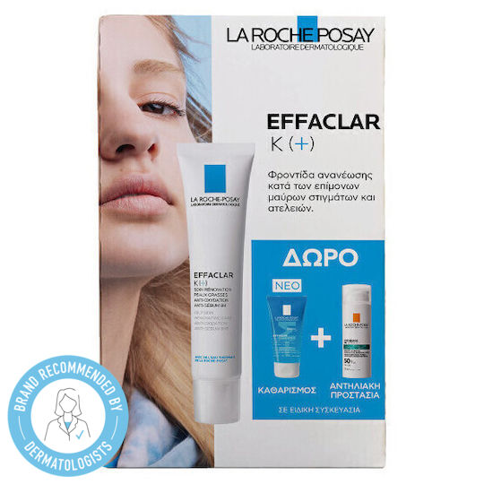 La Roche Posay Effaclar K(+) Oily Skin Cream 40ml Με Effaclar Gel 50ml & Anthelios Oil Correct Spf 50+ 3ml