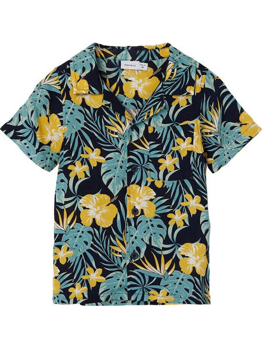 Name It Copii Floral Cămașă Cu mânecă scurtă Mu...
