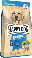 Happy Dog Naturcroq Junior 15kg Ξηρά Τροφή Σκύλων με Τόνο, Καλαμπόκι, Πουλερικά, Βοδινό και Συκώτι