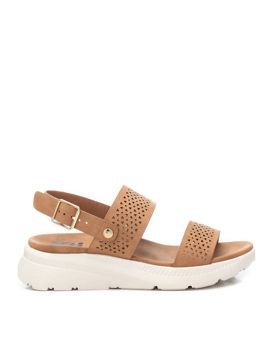 Women's Synthetic Leather Platform Shoes Brown