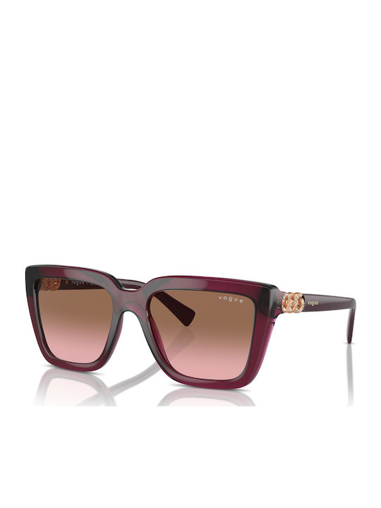 Vogue Feminini Ochelari de soare cu Burgundy Ca...