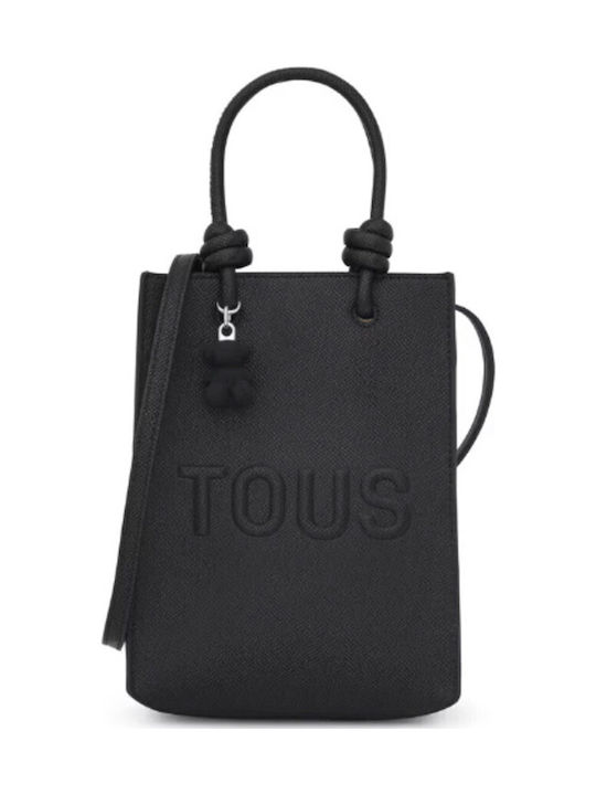 Rue Eco-Leder Damen Handytasche Schwarz