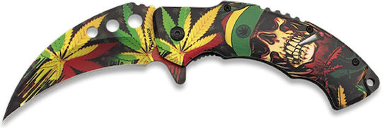 Albainox Marijuana 3D Multicolour Pocket Knife