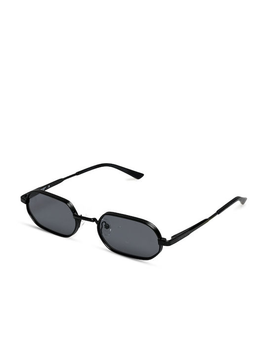 The Glass of Brixton Sunglasses with Black Metal Frame and Black Lens BS226 C00