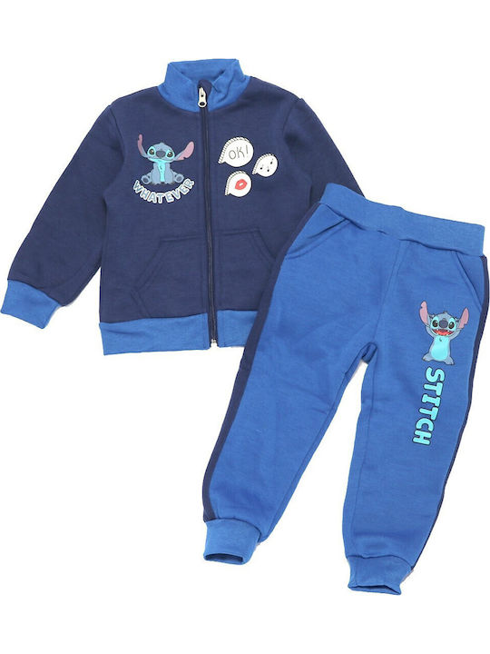 Kids Sweatpants Set Dark Blue 2pcs Lilo & Stitch