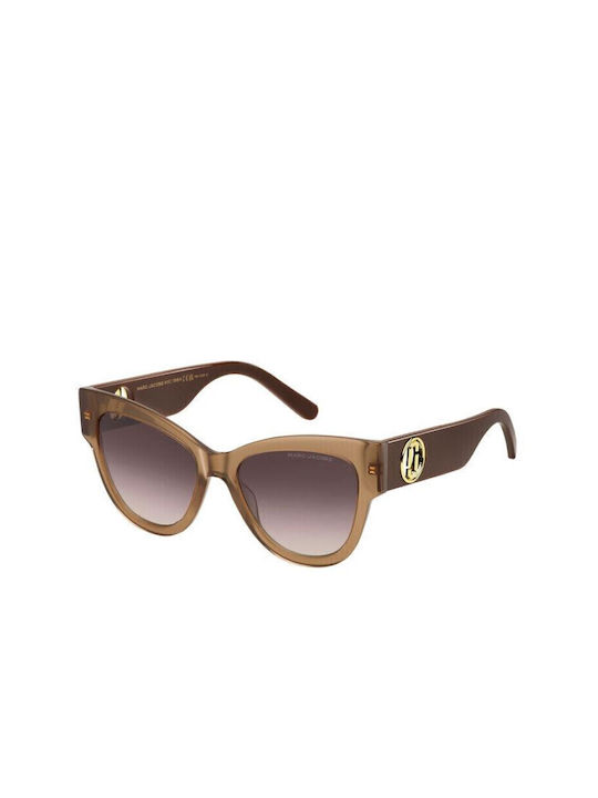 Marc Jacobs Women's Sunglasses with Brown Plastic Frame and Brown Gradient Lens MJ 697/S 2LFHA