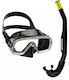 CressiSub Silicone Diving Mask with Snorkel Sirena Black