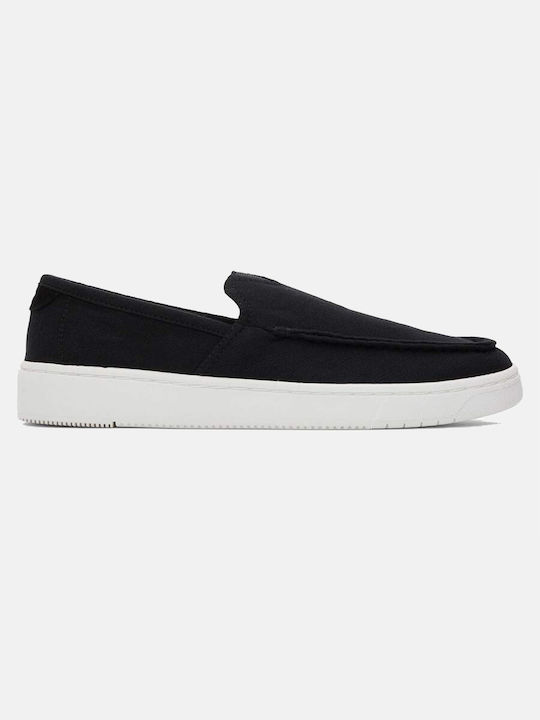 Toms Men's Synthetic Leather Moccasins Black