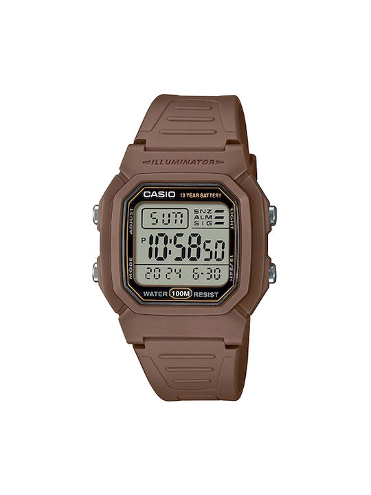 Casio Collection Watch Battery with Brown Rubbe...
