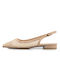 Fardoulis Leather Pointy Ballerinas Beige