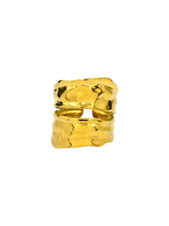 Awear Women's Ring from Steel Gold Plated