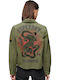 Damen Khaki Overshirt