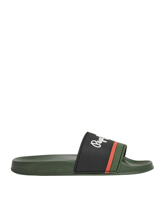 Pepe Jeans Portobello Ανδρικά Slides Πράσινα pm...