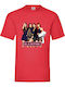 Fruit of the Loom Blackpink T-shirt Red Cotton