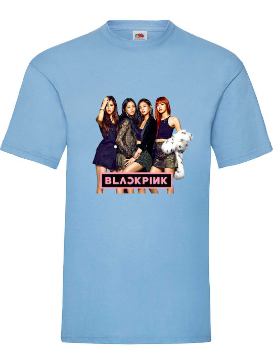 Fruit of the Loom Blackpink T-shirt Blue Cotton