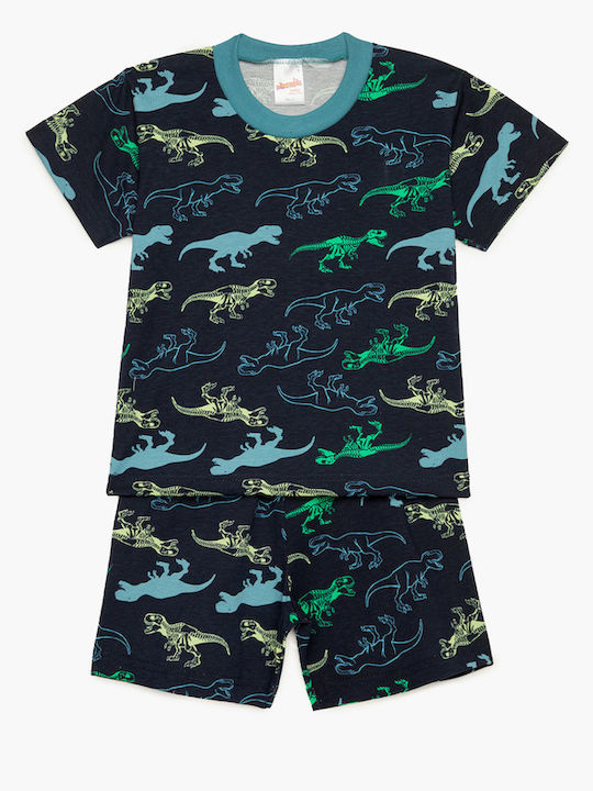 Minerva Kids Pyjamas Summer Cotton Blue