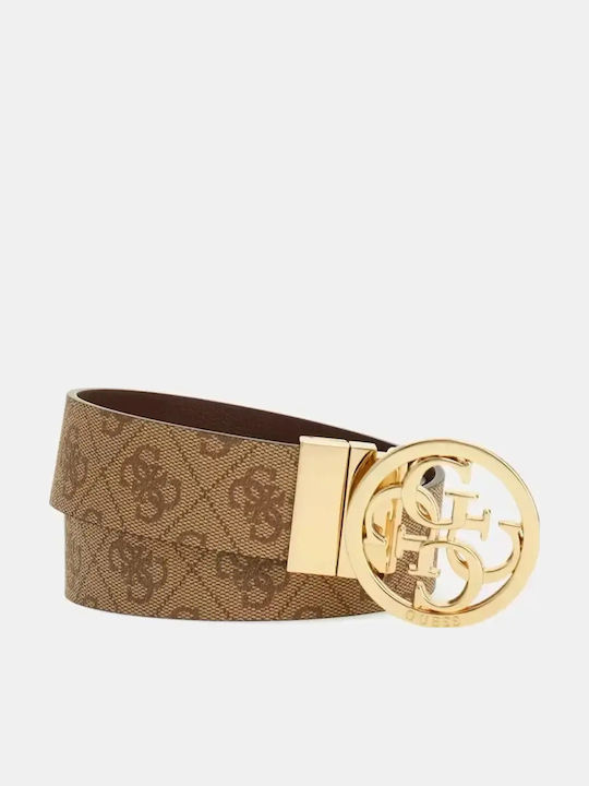 Guess Leather Women's Belt Beige
