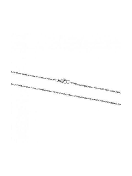 Senza Chain Neck made of Stainless Steel Thin Thickness 2mm and Length 45cm