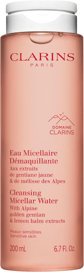 Clarins Micellar Wasser Make-up-Entferner Gesichts mit Beruhigung und Kontrolle der Fettigkeit 200ml