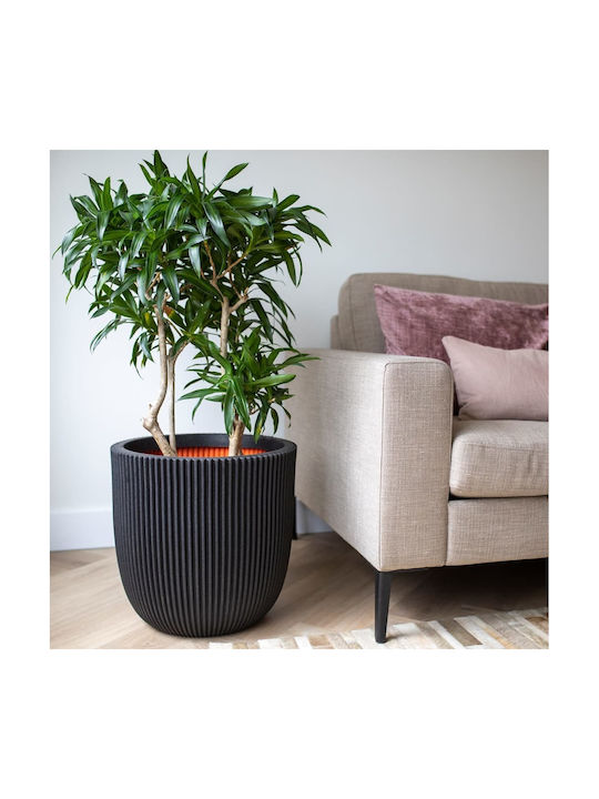 Capi Flower Pot 43x41cm Black 445489