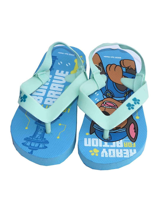 Șlapi pentru copii Flip Flops Paw Patrol Albastre