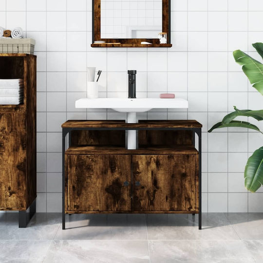 vidaXL Countertop without Sink L60xW30xH60cm Smoky Oak