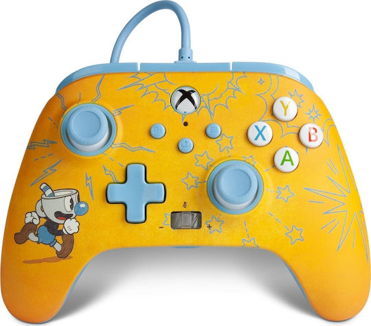 PowerA Enhanced Wired Gamepad για Xbox Series Cuphead: Mugman