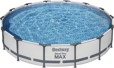 Bestway Steel Pro Max Πισίνα PVC με Μεταλλικό Σκελετό 427x427x84εκ.