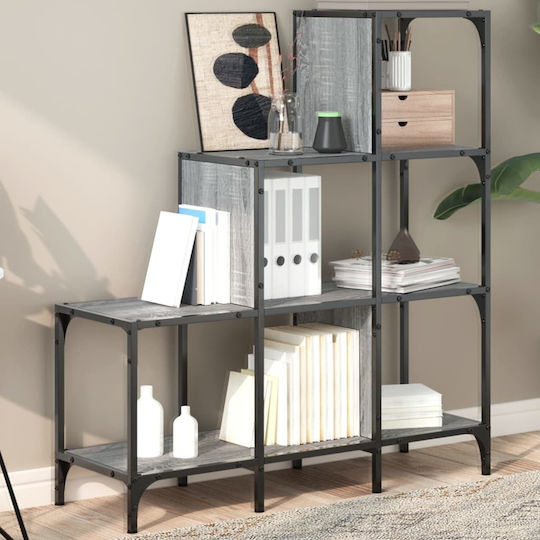Grey Bookcase 92x30x102cm 845439 Grey Bookcase 92x30x102cm 845439