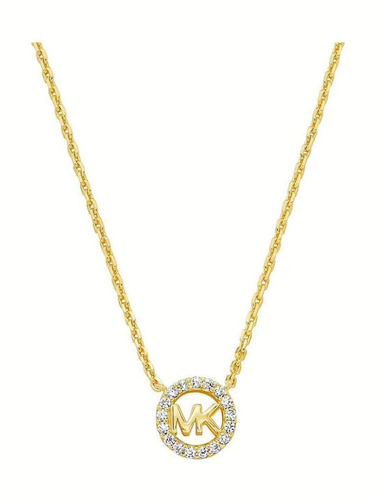 Michael Kors Charm aus Vergoldet Silber mit Per...