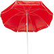 Next Umbrelă de Plajă cu Diametru de 0.85m Roșie