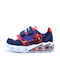 Spiderman Kids Sneakers Anatomic with Scratch & Lights Blue