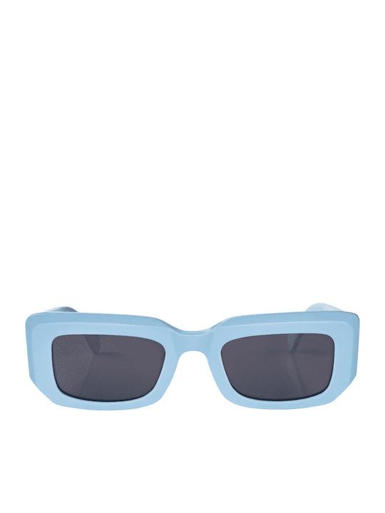 Oscar & Frank Cortez Baby Women's Sunglasses with Blue Plastic Frame and Gray Lens