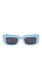 Oscar & Frank Cortez Baby Women's Sunglasses with Blue Plastic Frame and Gray Lens