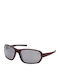 Timberland Men's Sunglasses with Burgundy Plastic Frame and Gray Polarized Lens TB92456667D