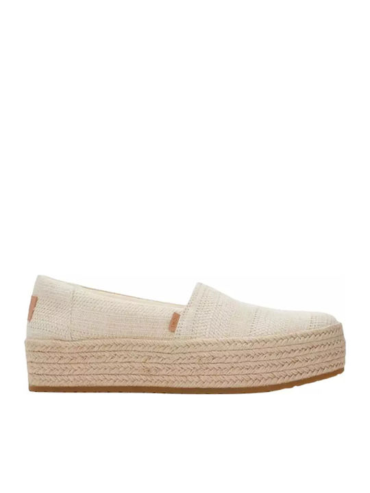 Toms Valencia Women's Fabric Espadrilles Beige