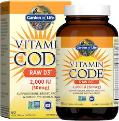 Garden Of Life Vitamin Code Raw D3 Vitamin 2000iu 60 Mützen