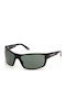 Skechers Men's Sunglasses with Black Plastic Frame and Green Lens SE6116 7001R