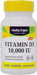 Healthy Origins Vitamin D3 Vitamin 10000iu 120 Softgels