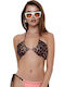 Animal Power Bikini Triangle B Cup Animal Print Brown