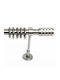 Metallisch Vorhangstange Raoulo Strass Einfach Φ25mm 220cm Silber