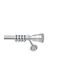 Anartisi Metallic Curtain Pole Veranda Double with Rod Φ25mm 160cm Nickel Satin