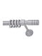 Anartisi Metallisch Vorhangstange Rigoto Doppel mit Schiene Φ25mm 160cm Forged