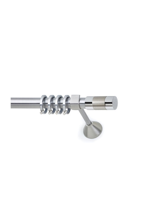 Anartisi Metallic Curtain Pole Inox Double with...
