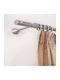 Guy Laroche Metallisch Vorhangstange Bianco Einfach Φ25mm 160cm Silber
