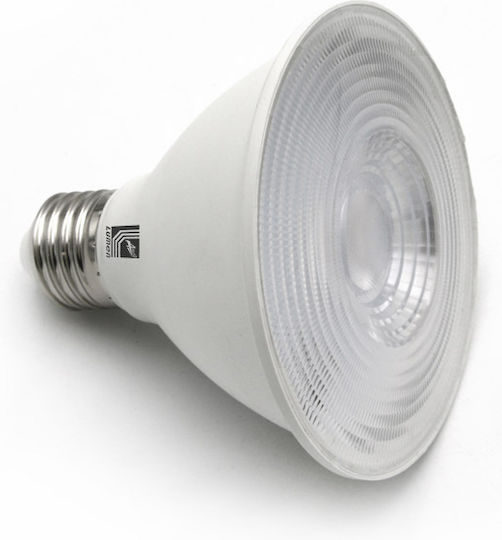 Adeleq LED-Lampe 12W 90mm für Fassung E27 und Form PAR30 Warmes Weiß 1200lm Dimmbar