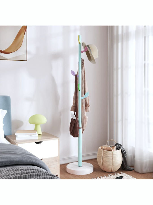 vidaXL Καλόγερος Μεταλλικός Μπλε 35x35x172cm