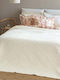 Palamaiki Pitha Κουβερλί Μονό Microfiber Εκρού 160x240cm